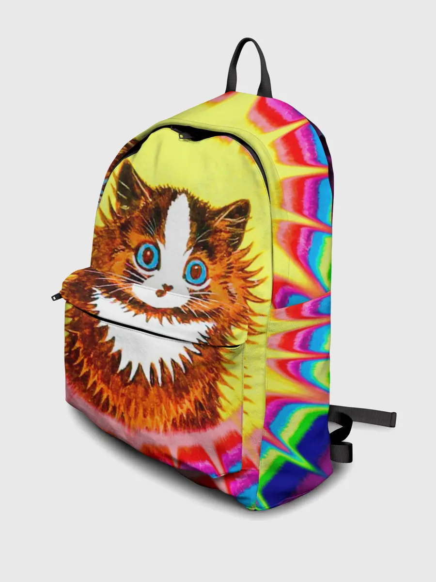 Рюкзак джинсовый / Psychedelic Rainbow Cat