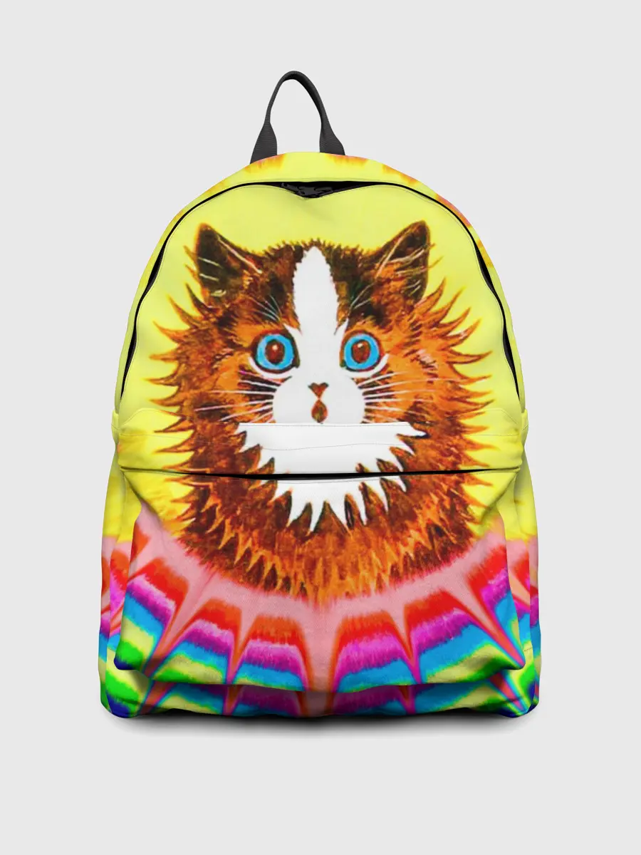 Рюкзак джинсовый / Psychedelic Rainbow Cat