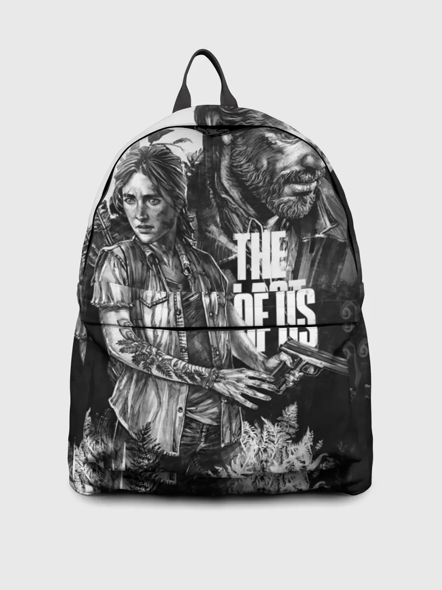 Рюкзак джинсовый / THE LAST OF US ЧЁРНО БЕЛЫЙ