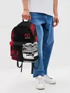 Рюкзак джинсовый / Тойота | Красные следы