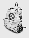 Рюкзак джинсовый / Mercedes | брызги красок,