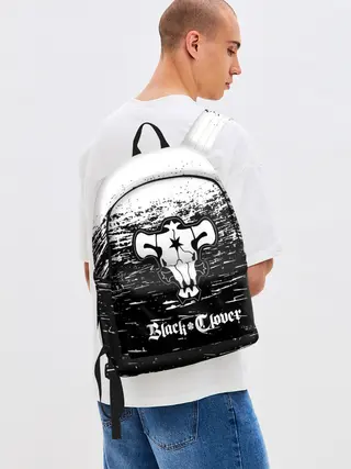 Рюкзак джинсовый / Чёрный клевер: Бык.