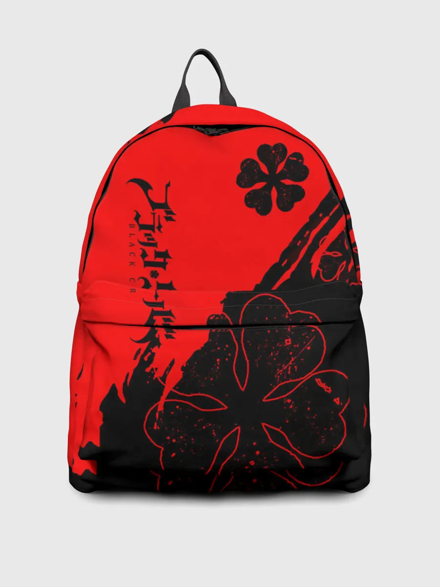 Рюкзак джинсовый / Чёрный клевер: Black clover.