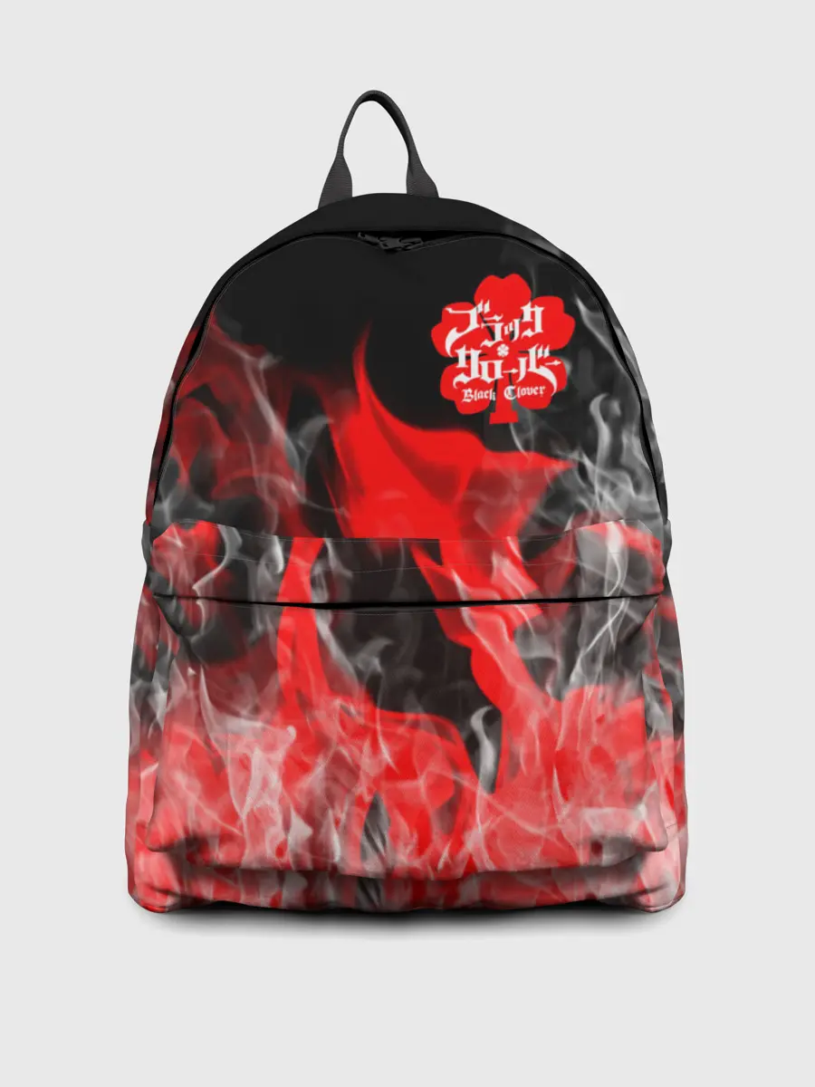 Рюкзак джинсовый / Чёрный клевер: Пламя.