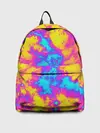 Рюкзак джинсовый / Яркая абстракция космических красок