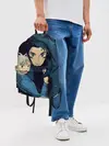 Рюкзак джинсовый / Ходячий замок Софи и Хаул летят
