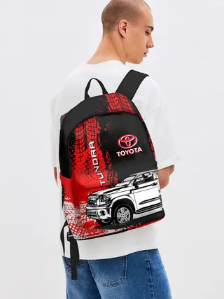 Рюкзак джинсовый / Тойота Тундра следы шин