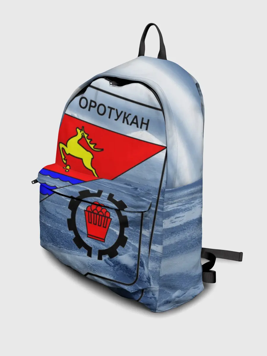 Рюкзак джинсовый / Герб Оротукан