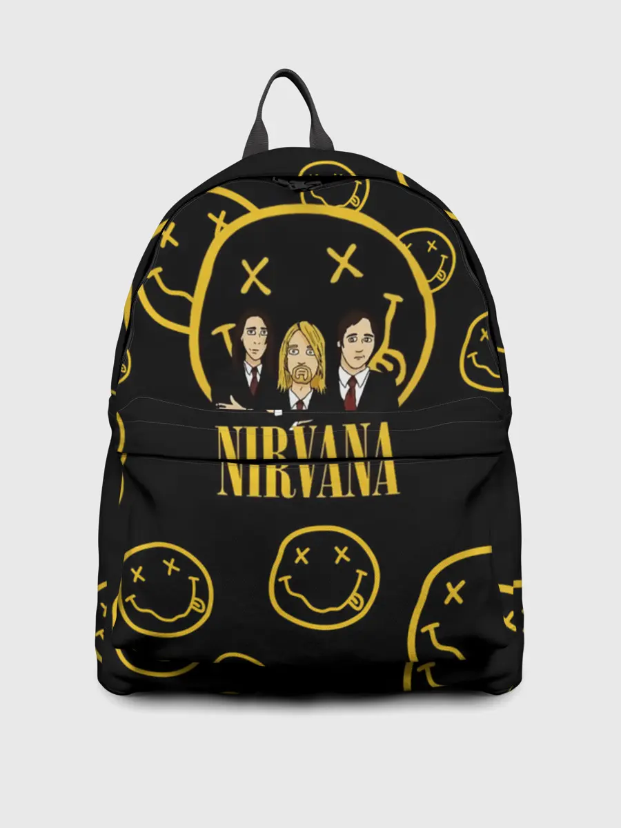 Рюкзак джинсовый / Арт на группу Nirvana