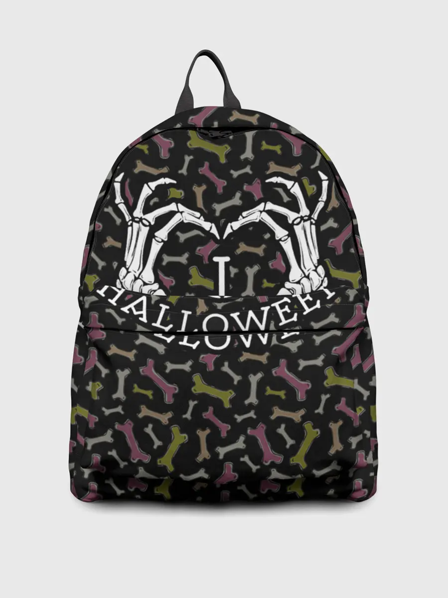 Рюкзак джинсовый / Я люблю Хэллоуин