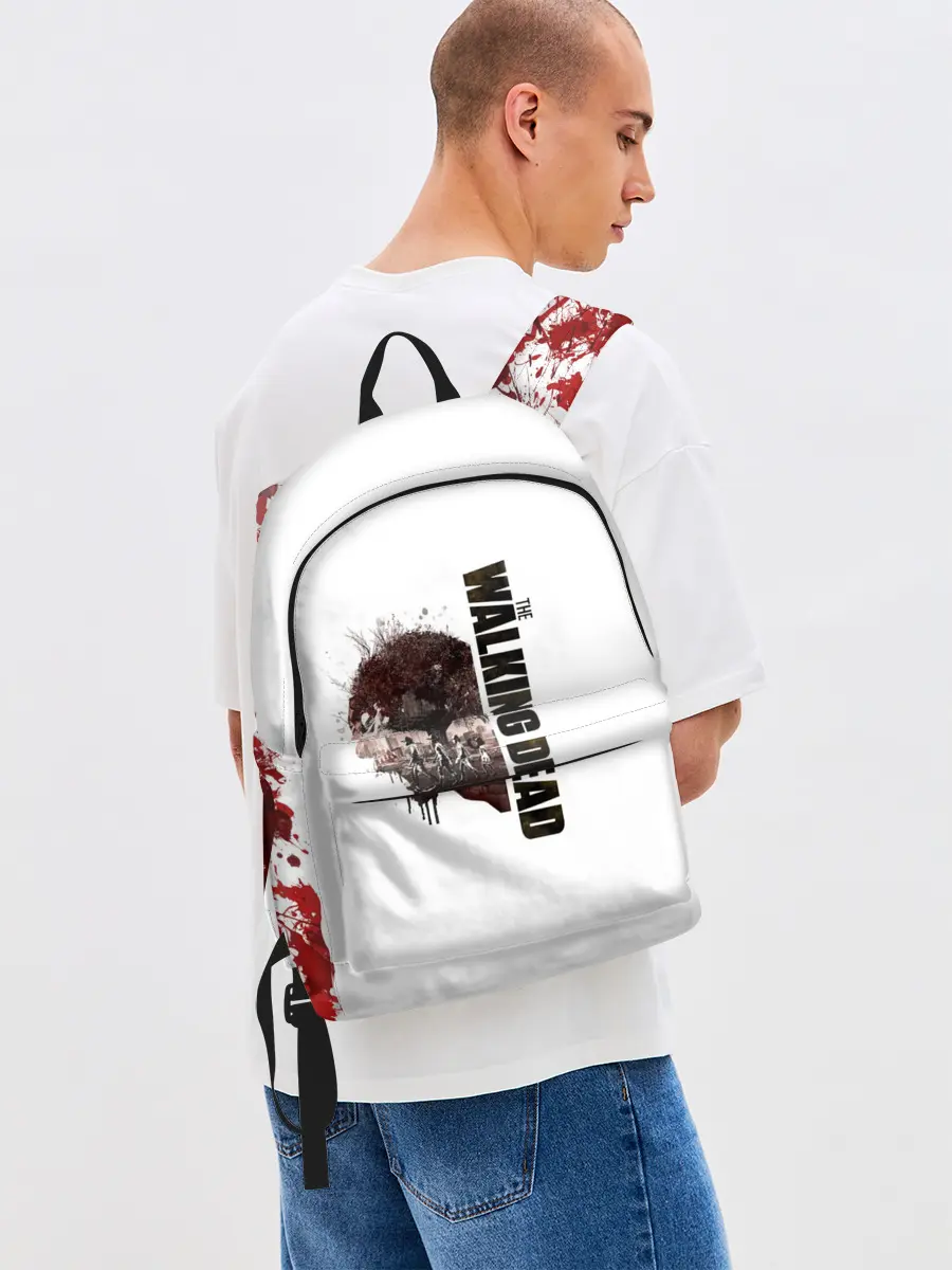 Рюкзак джинсовый / Ходячие Мертвецы 11