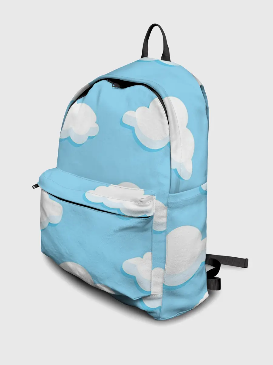 Рюкзак джинсовый / Белые облака