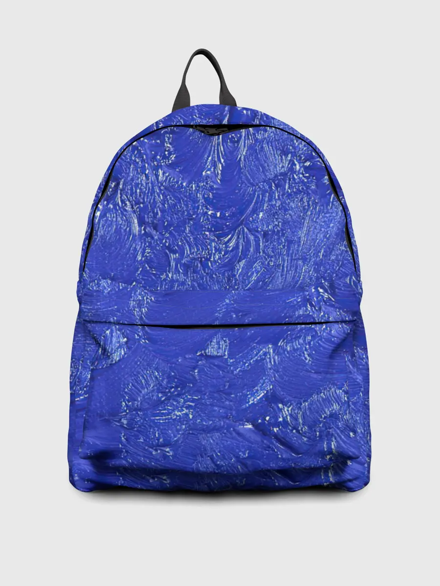 Рюкзак джинсовый / Синие мазки