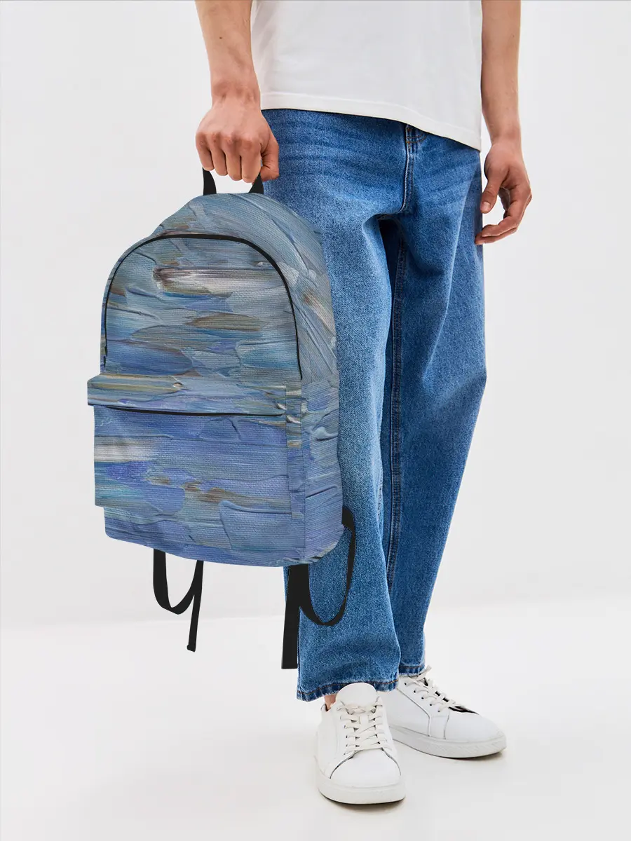 Рюкзак джинсовый / Мазки красок