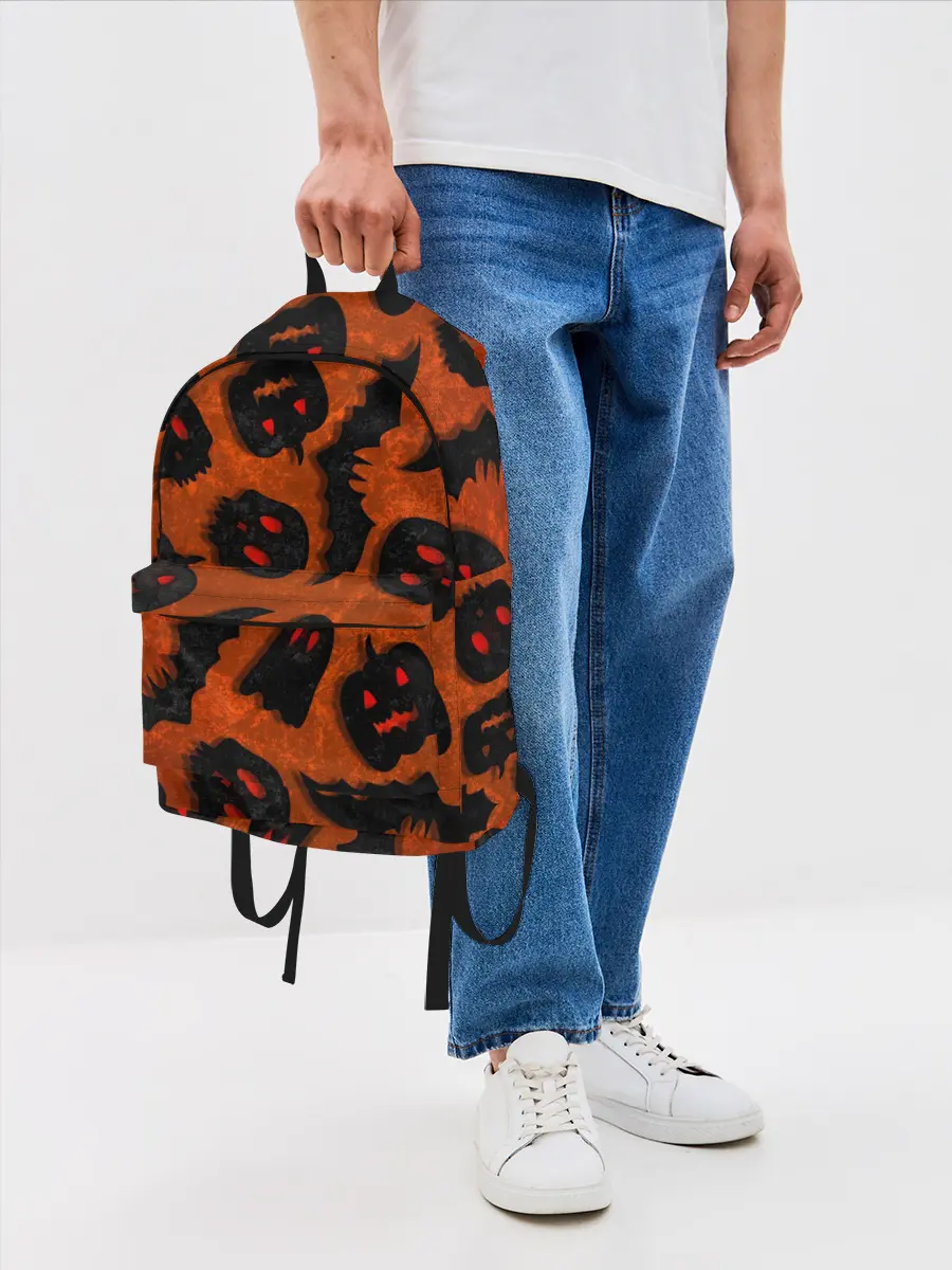 Рюкзак джинсовый / Halloween print