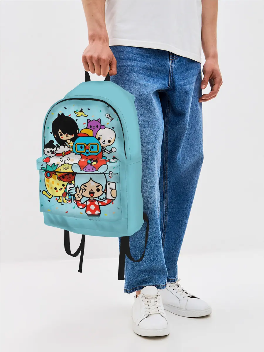 Рюкзак джинсовый / Toca Boca | Тока бока персонажи из игры