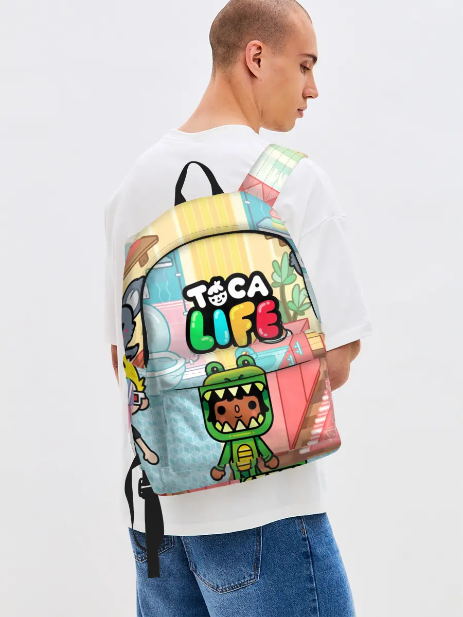 Рюкзак джинсовый / Toca Boca | Тока бока костюм крокодила