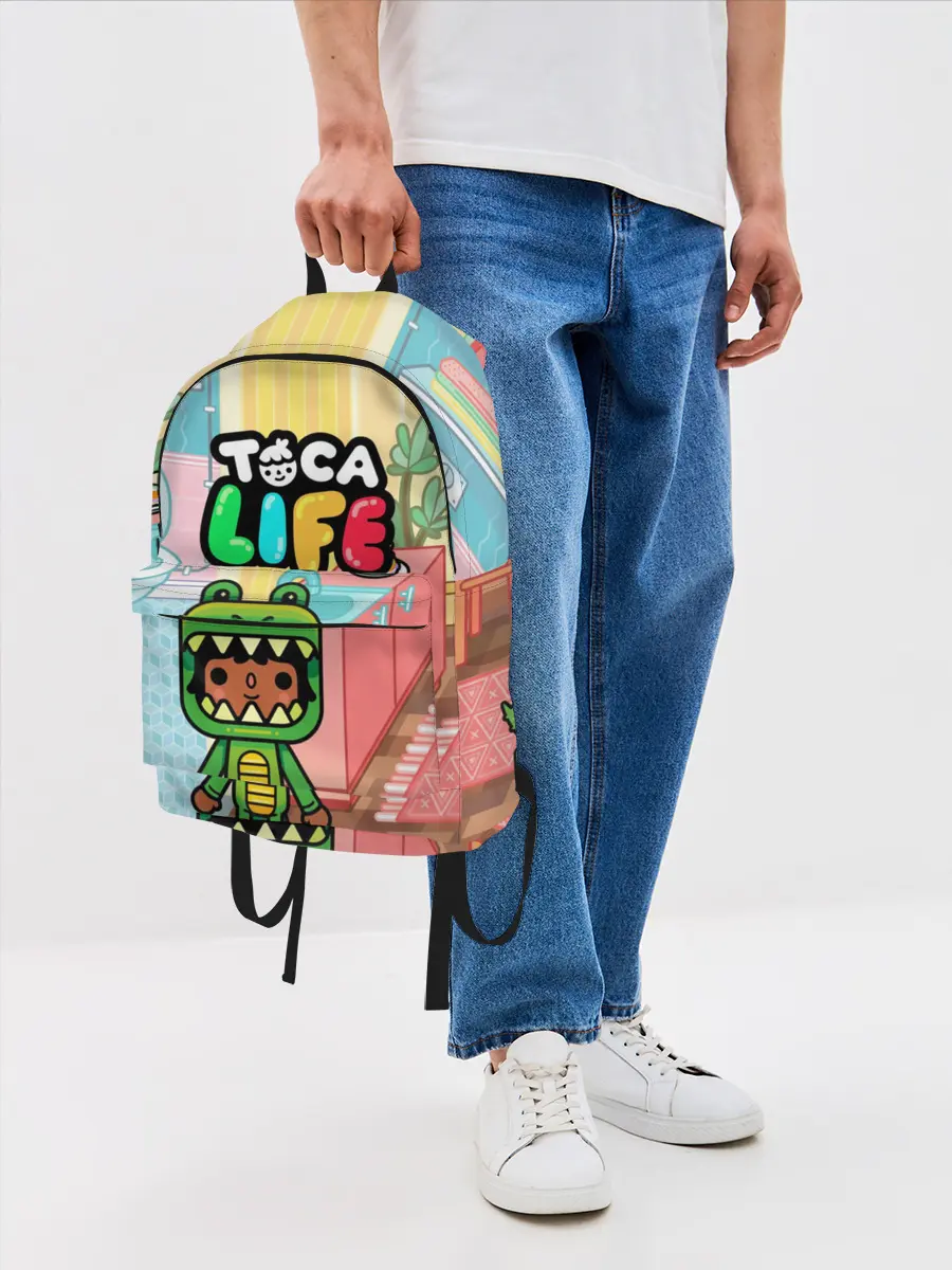 Рюкзак джинсовый / Toca Boca | Тока бока костюм крокодила