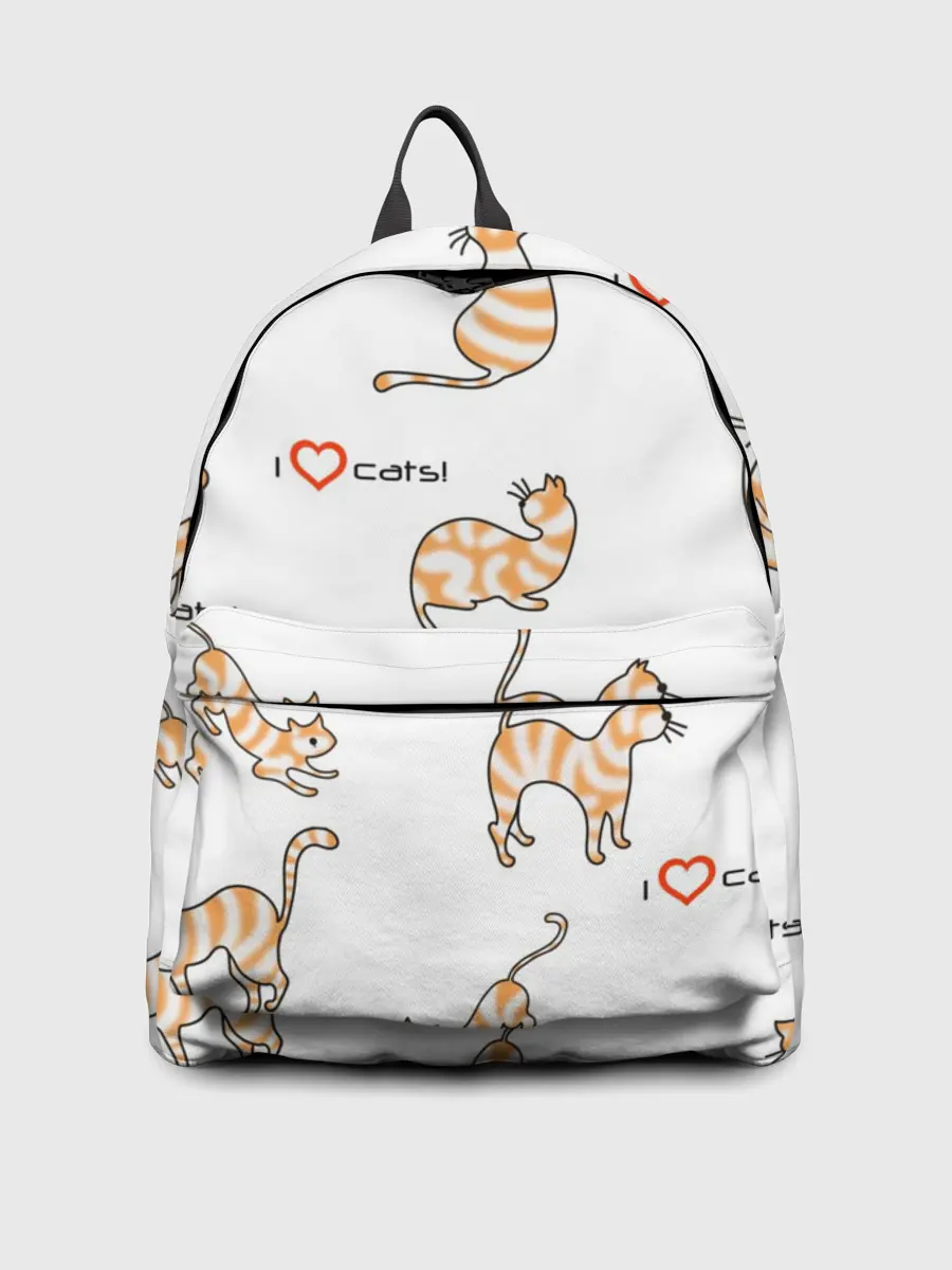 Рюкзак джинсовый / Кот - моя любовь