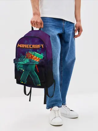 Рюкзак джинсовый / Minecraft АНАРХИЯ
