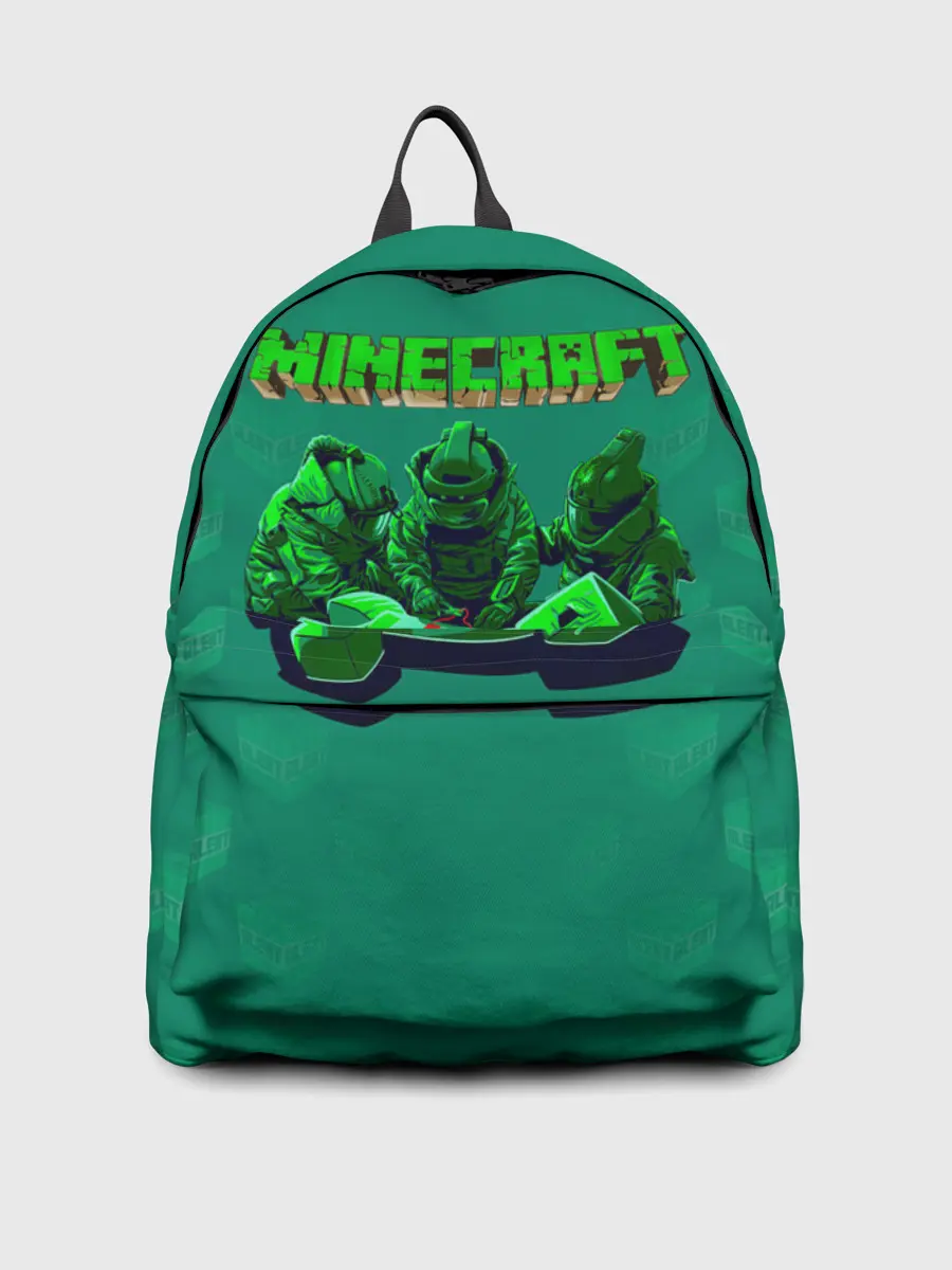 Рюкзак джинсовый / Операция над Крипером | Майнкрафт