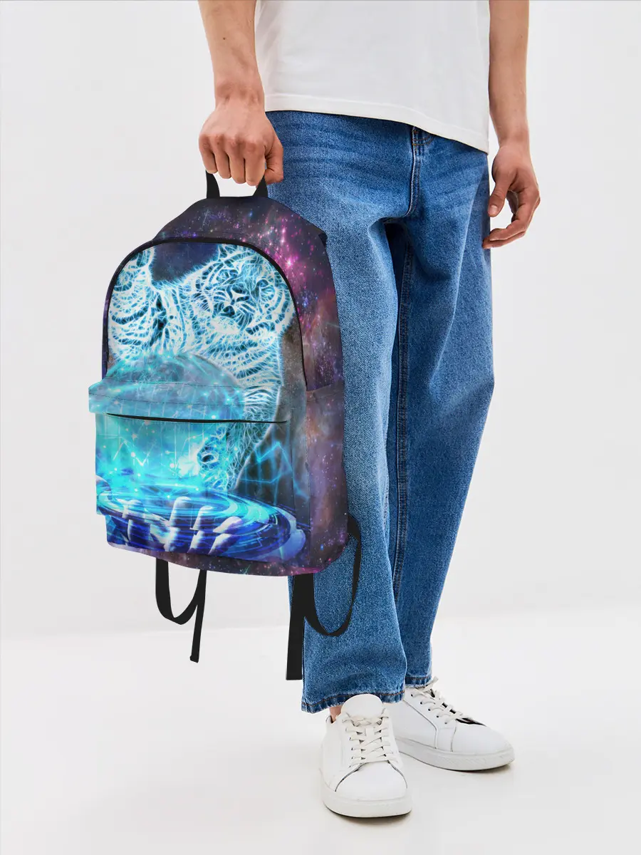 Рюкзак джинсовый / Звездный тигр