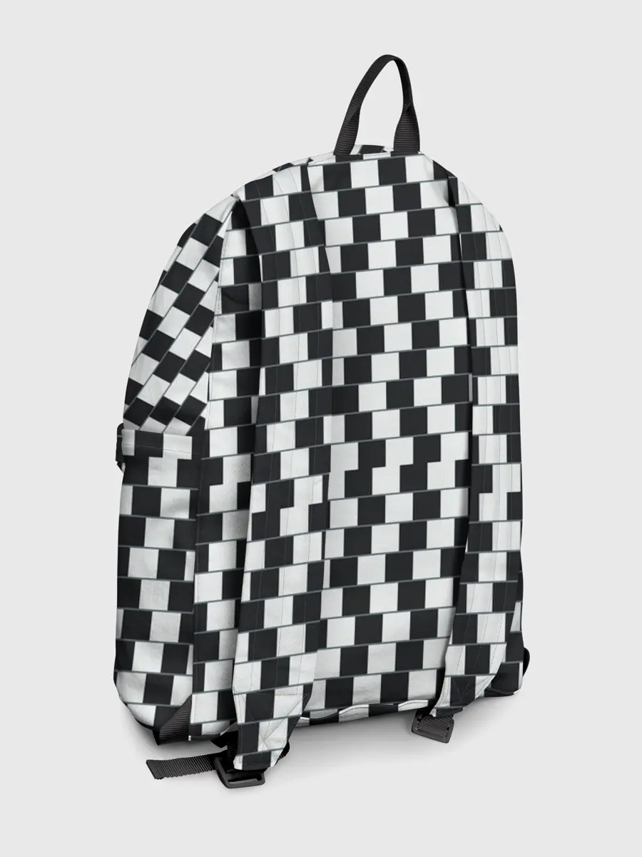 Рюкзак джинсовый / Шахматная Иллюзия Искажения