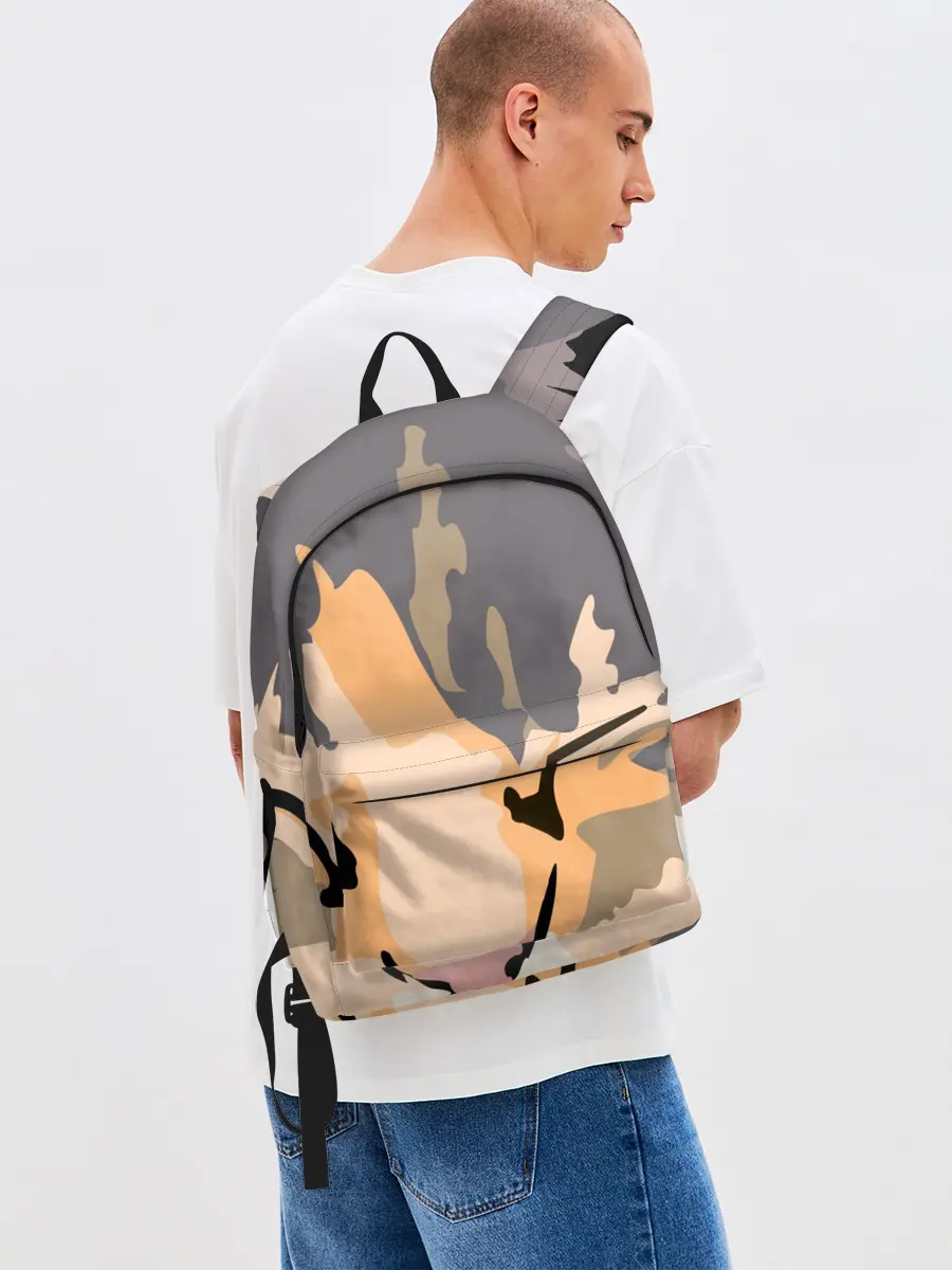 Рюкзак джинсовый / Камуфляжный кот