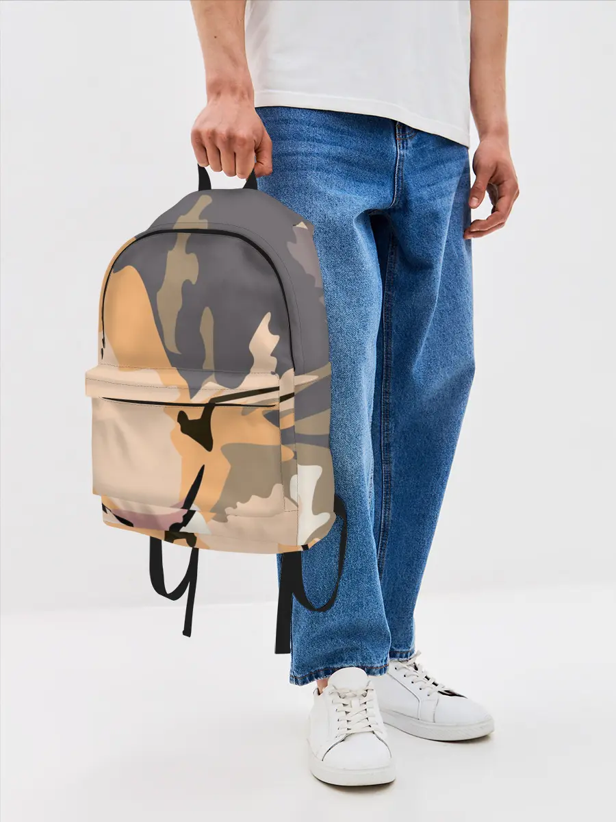 Рюкзак джинсовый / Камуфляжный кот