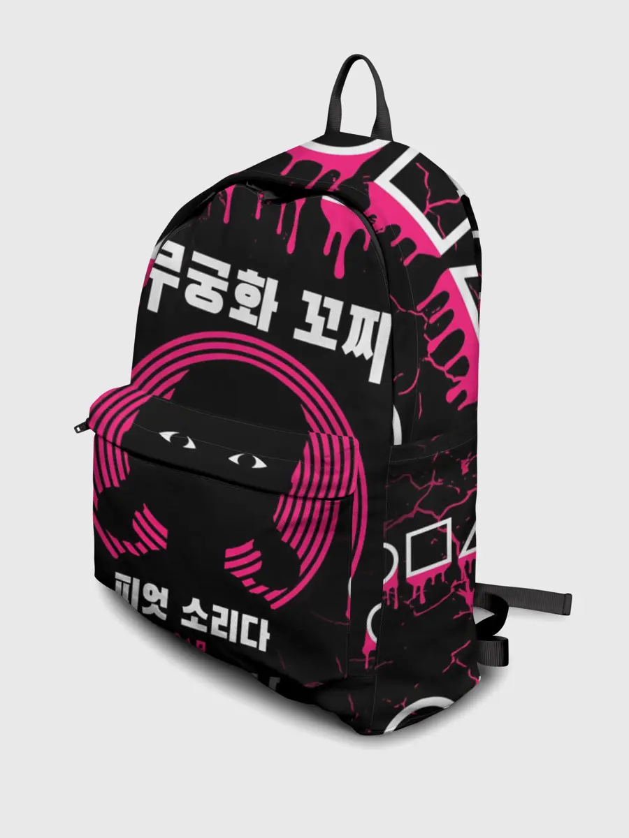 Рюкзак джинсовый / ИГРА В КАЛЬМАРА / КУКЛА