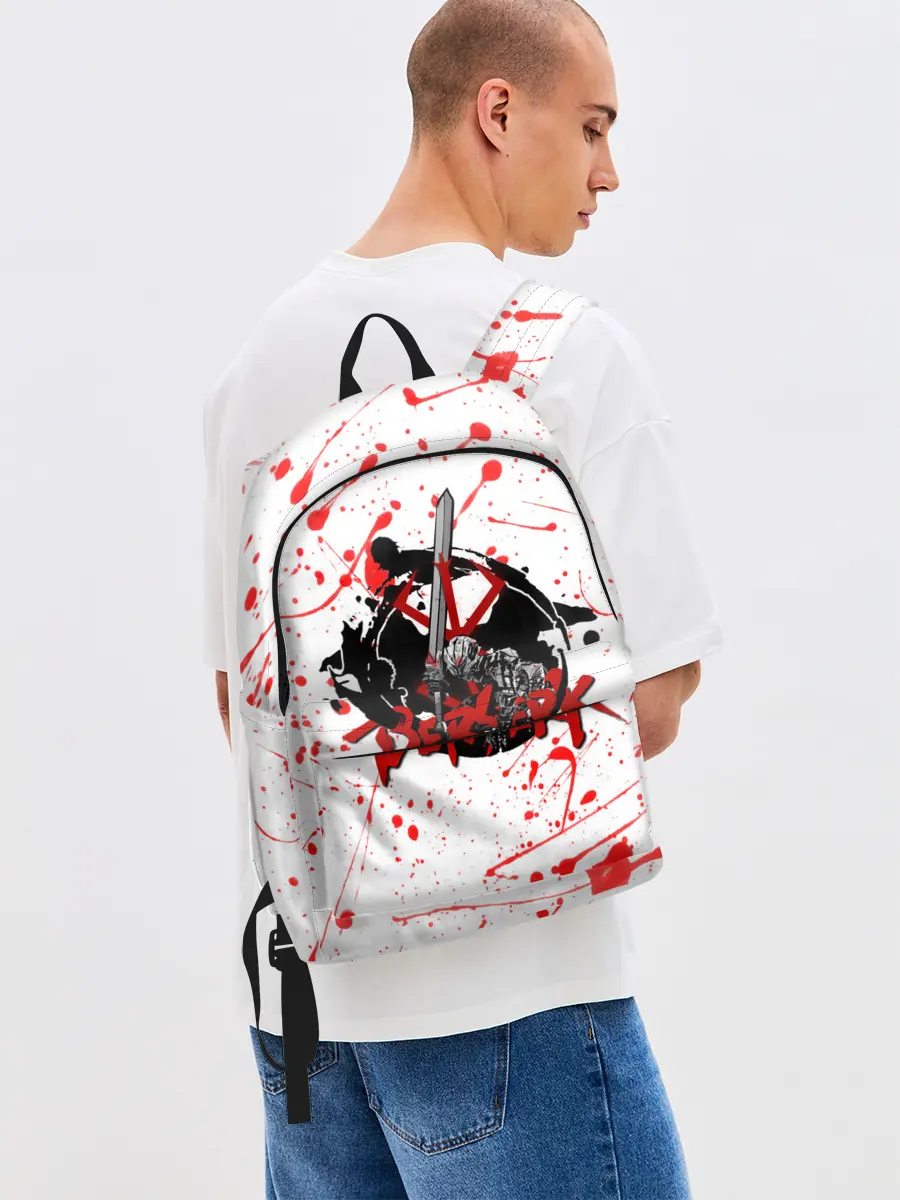 Рюкзак джинсовый / BERSERK брызги краски