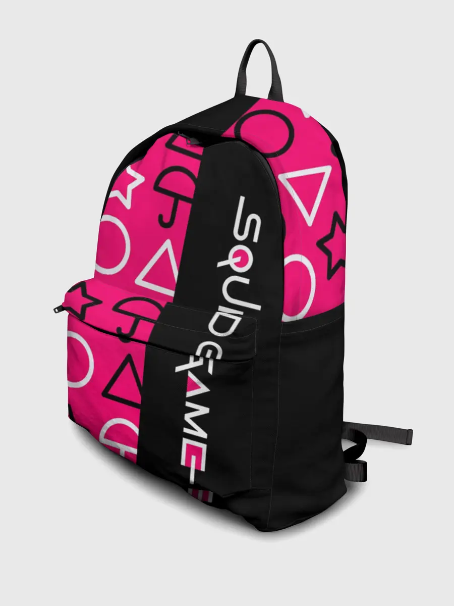 Рюкзак джинсовый / ИГРА В КАЛЬМАРА / СИМВОЛИКА