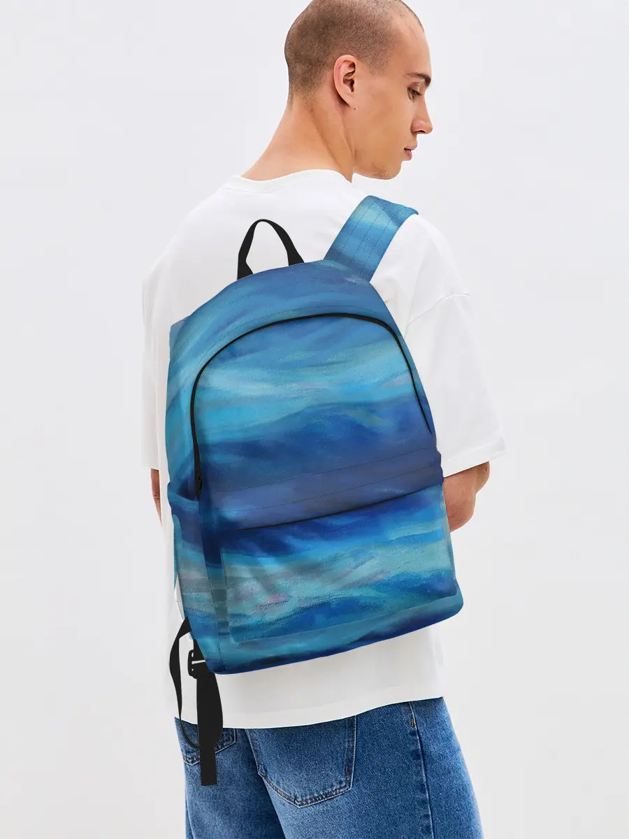Рюкзак джинсовый / Акварельное море