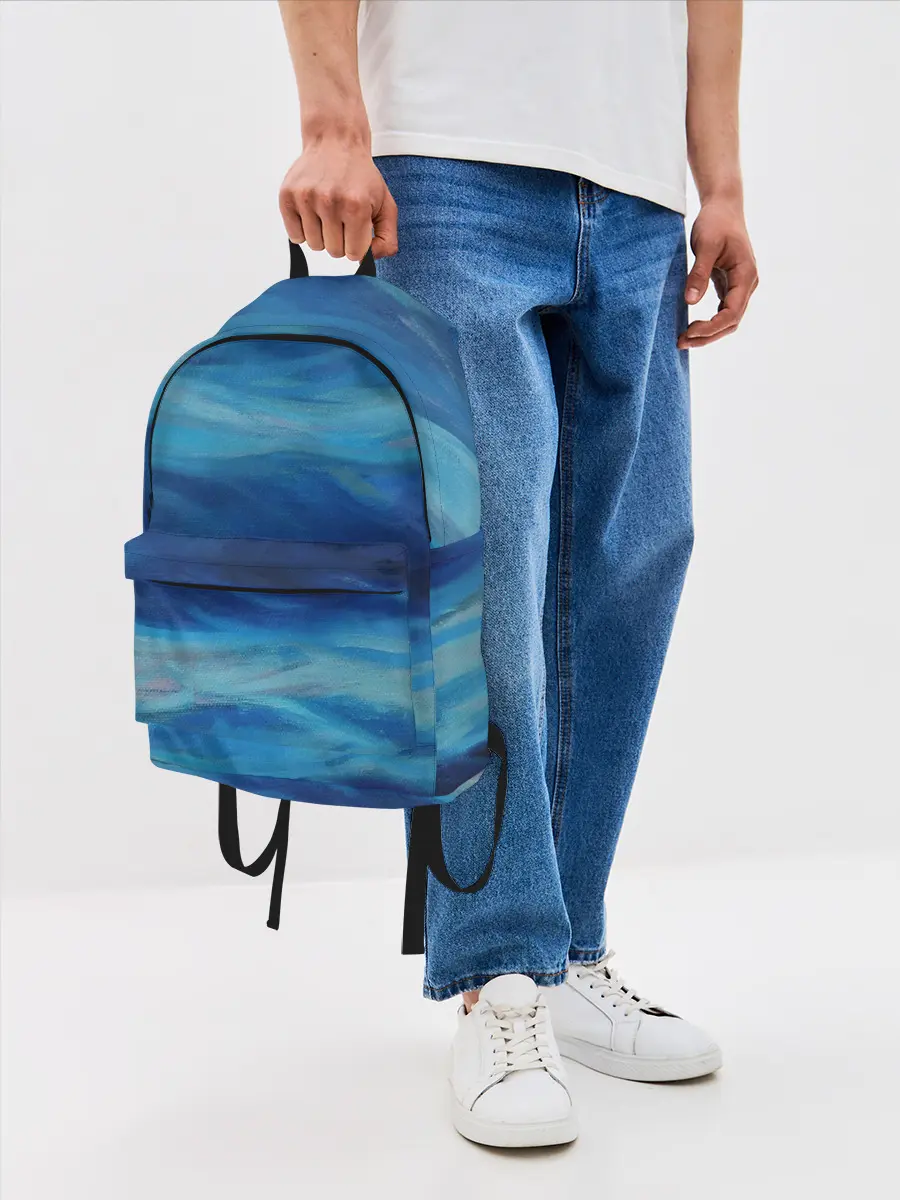 Рюкзак джинсовый / Акварельное море