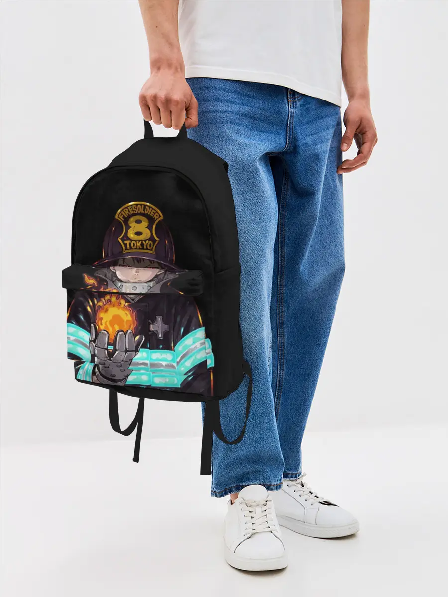Рюкзак джинсовый / Кусакабэ Синра Пламенная бригада