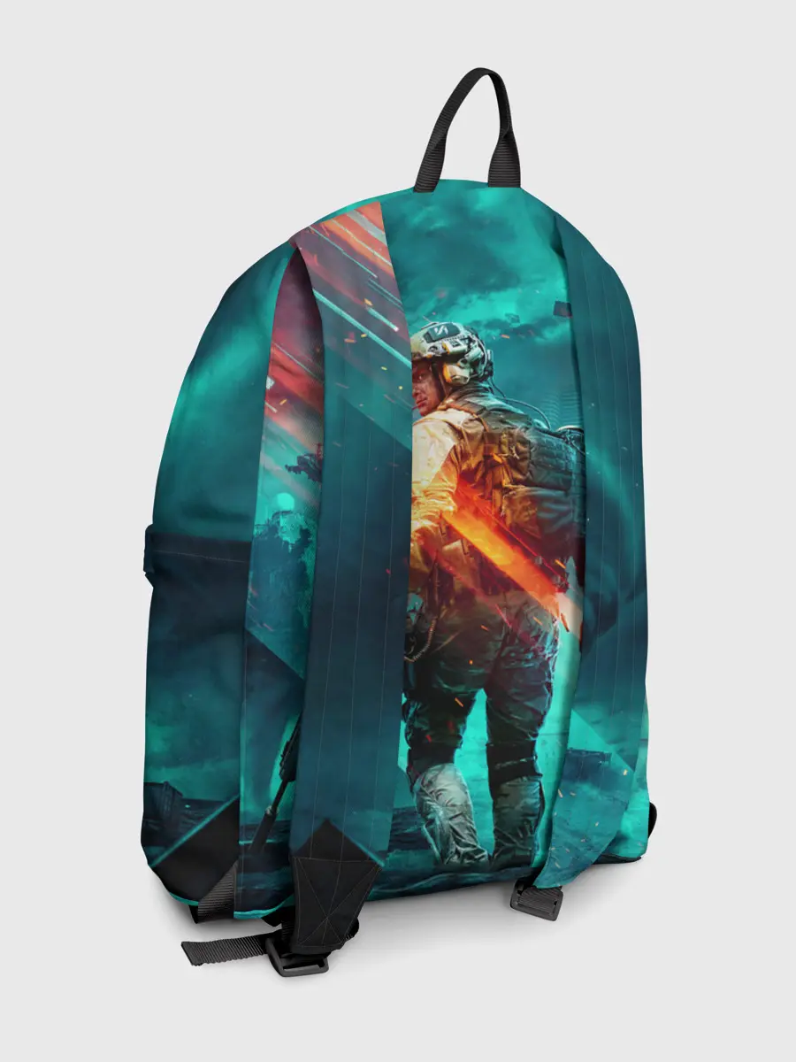 Рюкзак джинсовый / Battlefield 2042 игровой арт