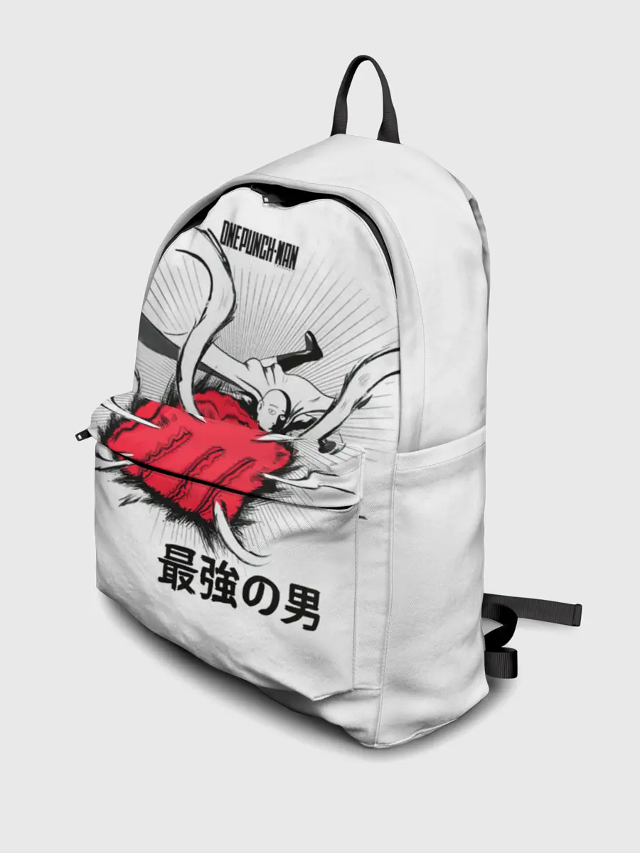 Рюкзак джинсовый / Удар лысого плаща One Punch-Man