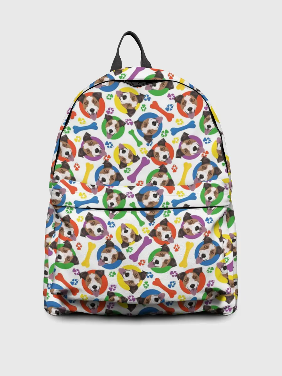 Рюкзак джинсовый / Джек Рассел Терьер