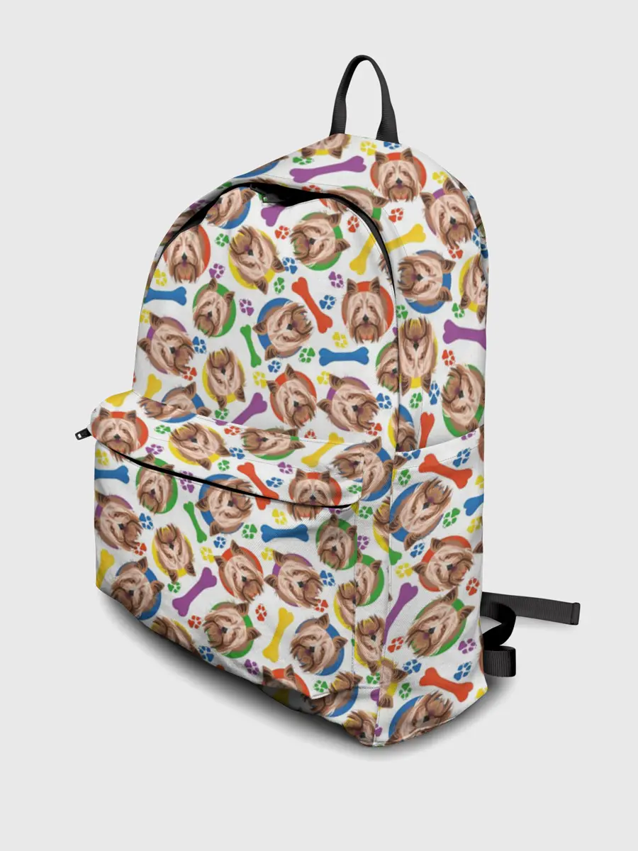 Рюкзак джинсовый / Йоркширский Терьер