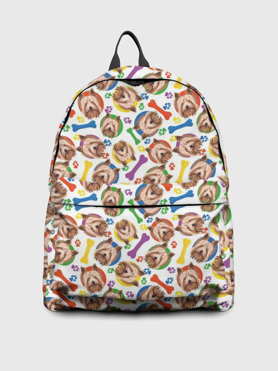 Рюкзак джинсовый / Йоркширский Терьер