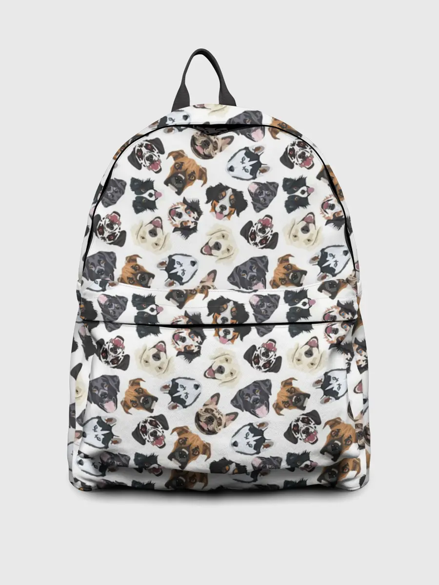 Рюкзак джинсовый / Разные Породы Собак