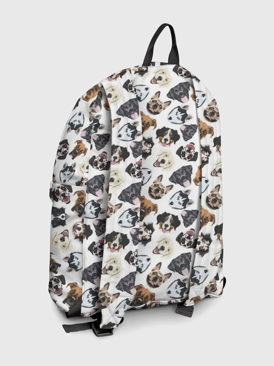 Рюкзак джинсовый / Разные Породы Собак