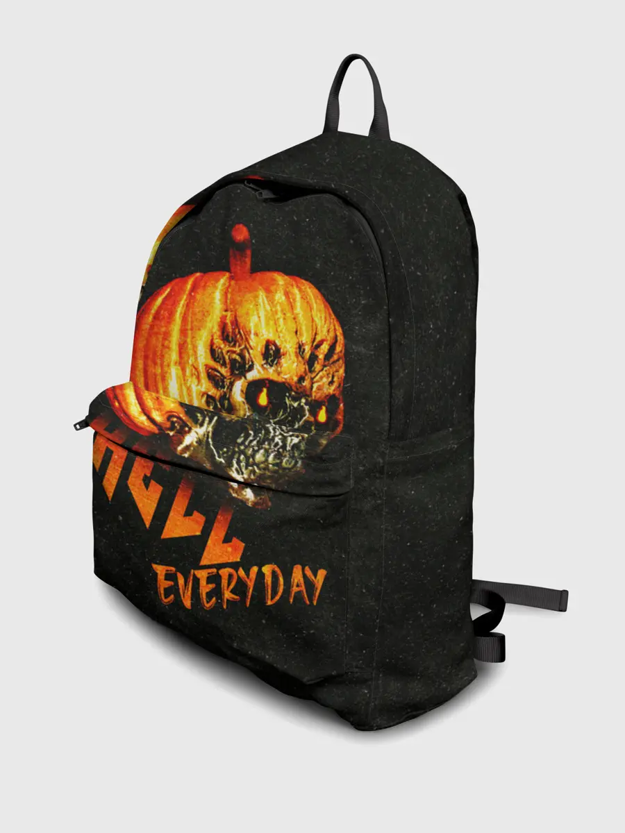 Рюкзак джинсовый / Helloween / череп тыква/ scull pumkin