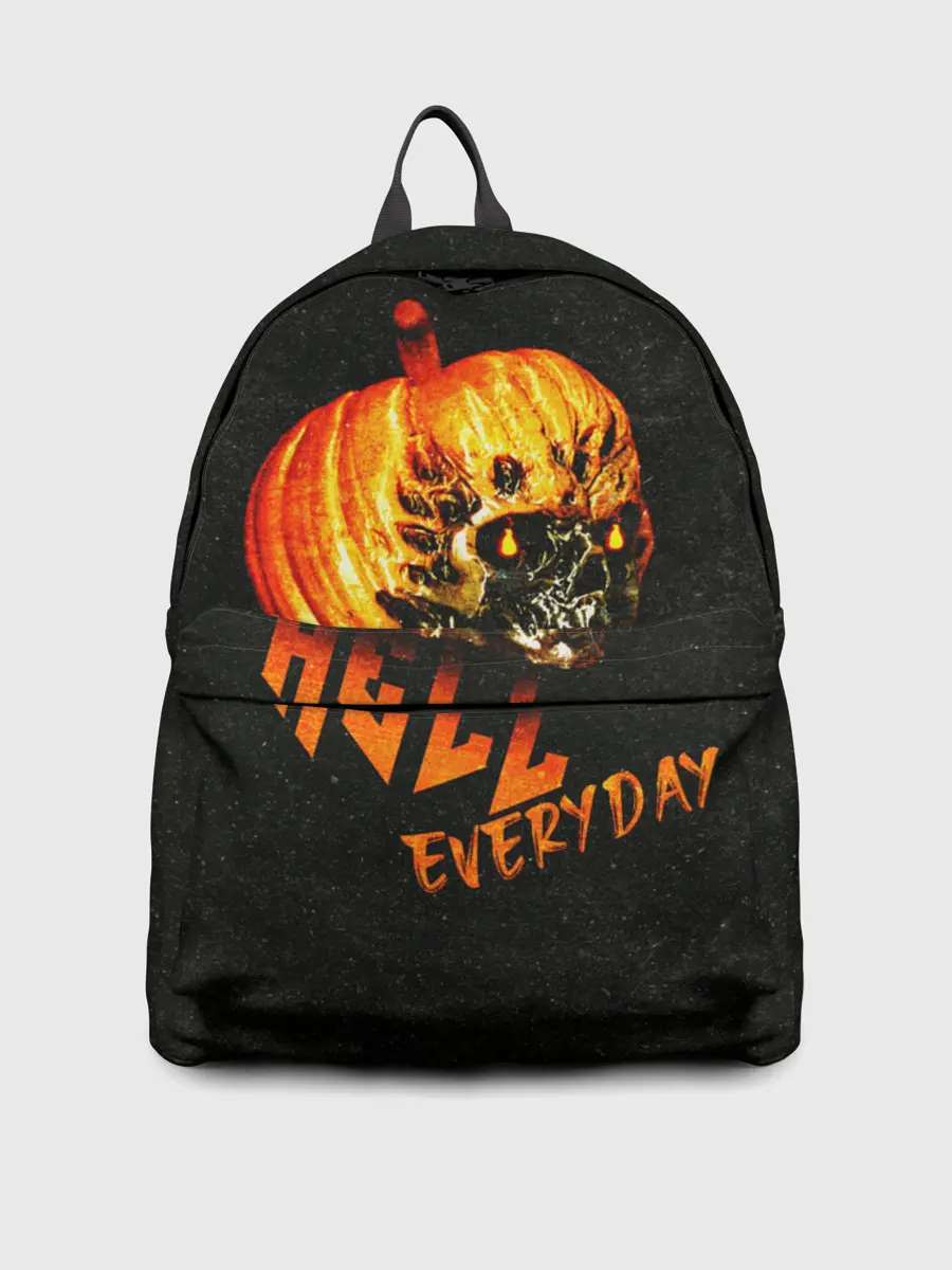 Рюкзак джинсовый / Helloween / череп тыква/ scull pumkin
