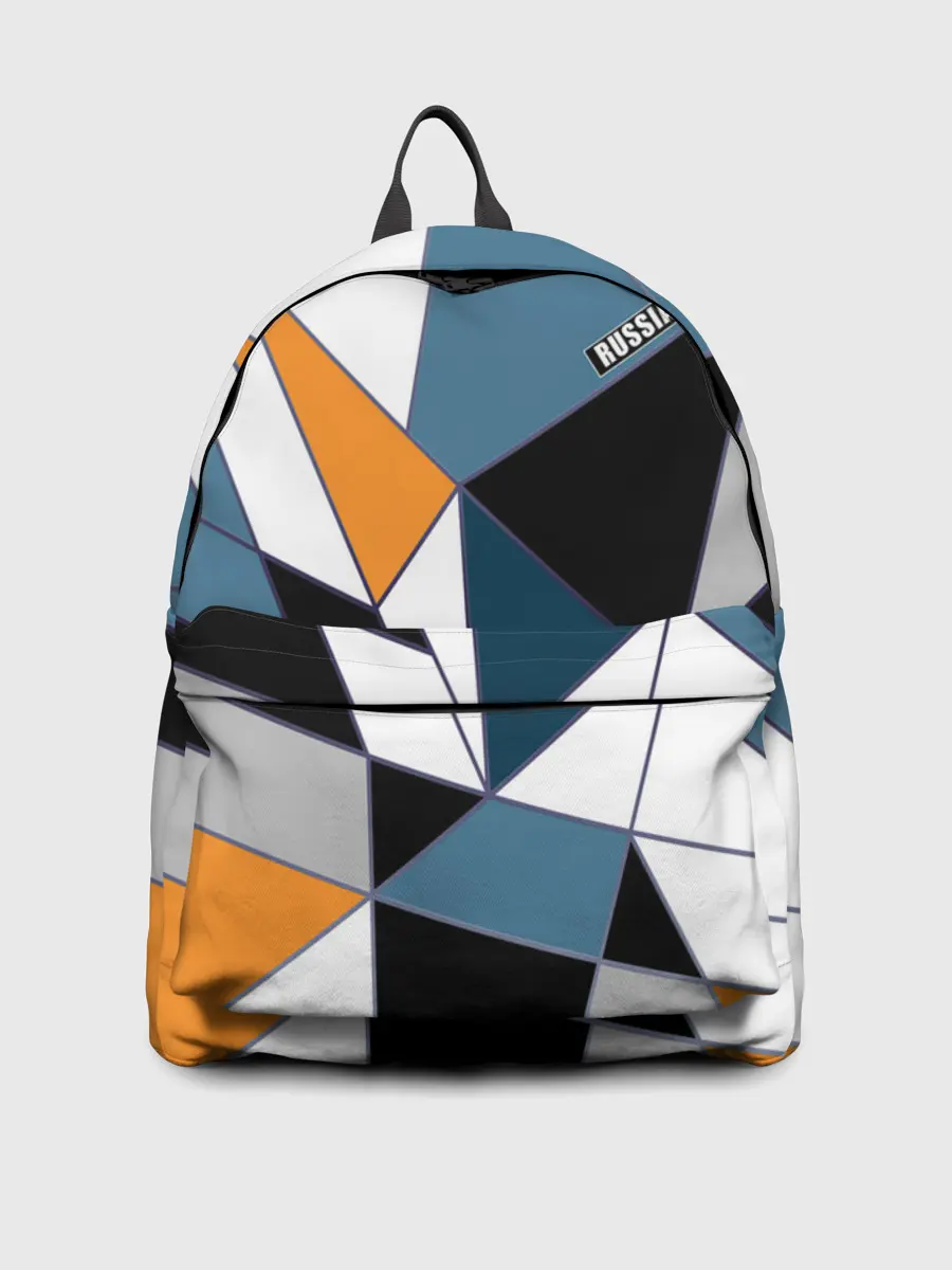 Рюкзак джинсовый / Геометрический узор