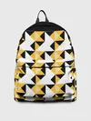 Рюкзак джинсовый / Черно-желтый геометрический