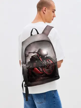 Рюкзак джинсовый / СУПЕРБАЙК