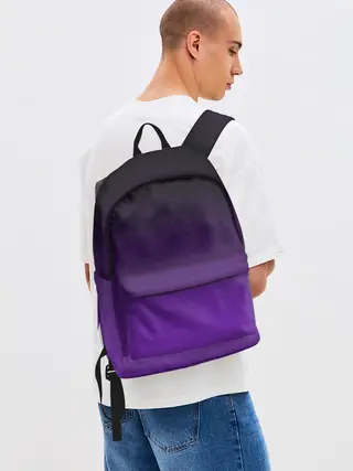 Рюкзак джинсовый / Ночной градиент | Фиолетовый