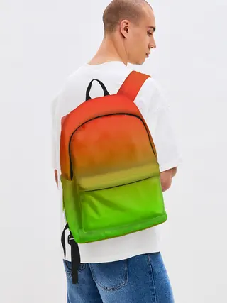 Рюкзак джинсовый / Градиент Яблоко