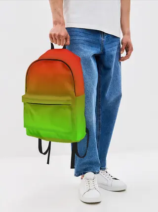 Рюкзак джинсовый / Градиент Яблоко